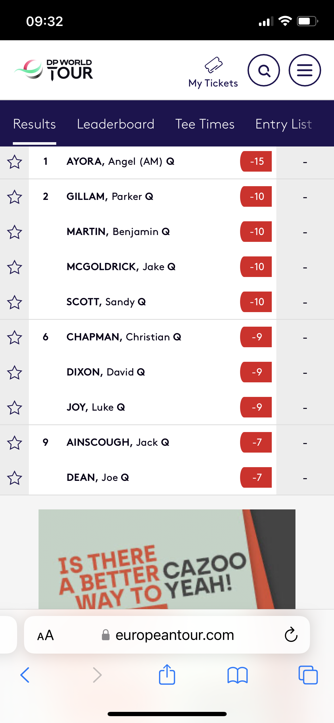 European Q School - Donnington Grove